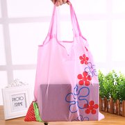 创意旅行便携大号超市购物袋，环保可折叠收纳袋可爱草莓，袋手提袋子