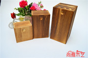 长方形抽拉盖实木木盒子 木盒 收纳盒 盒 小号木盒子方形