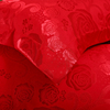丝绵贡缎提花双人长，枕套1.2婚庆大红1.5情侣枕头套1.8米加长