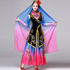 阿幸回族舞台演出服装舞蹈九州花儿美少数民族舞台表演服女新疆夏