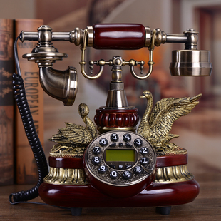 蒂雅菲欧式电话，美式仿古电话田园古典时尚创意来电显示座机电话机