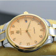兴泰钻石18k金男士(金男士，)表超薄全自动机械男表防水机械手表商务腕表