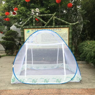 夏天旅行户外出差蒙古包蚊帐子母床自动免安装露营可折叠便携帐篷