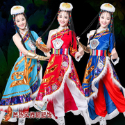 藏族演出服装藏族，舞蹈服装少数民族服装女装广场，舞服装舞台装