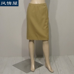 韩国原产安乃安女装棕色，羊毛半身裙西装裙春秋款