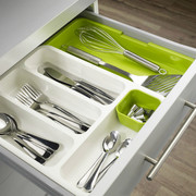 JosephJoseph可伸缩厨房抽屉整理盒餐具收纳盒分隔板勺筷子置物架