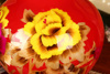 定制景德镇陶瓷器 中国红麦秆牡丹花开富贵花瓶 现代中式收藏摆件