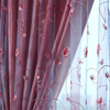 紫色绣花窗帘布料双层韩式田园客厅，定制卧室阳台，窗纱帘装饰帘成品