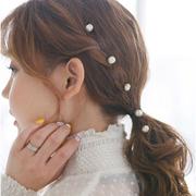 韩国甜美气质淑女珍珠串珠发片隐形发夹顶夹bb夹日韩版仙气头饰品