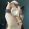 欧美时尚同款合金女士石英腕表 珍珠母贝手表镶钻奢华女士时装表