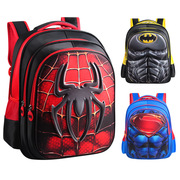 1-3-6年级小学生书包男生，美国队长3d立体硬壳，儿童背包超人蜘蛛侠