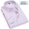 2024春季紫色条纹衬衫男长袖，商务休闲职业，工装上班衬衣打底衫男装