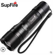 SupFire神火F3 变焦强光手电筒可充电超亮LED户外灯防身聚光远射
