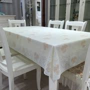 PVC防水防油防烫免洗餐桌布欧式简约长方形台布塑料桌布家用防滑