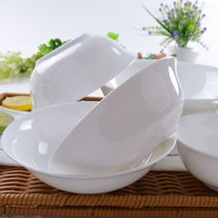 陶瓷纯白色汤碗骨瓷大碗