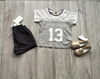 韩版品牌童装夏季女童蕾丝拼接针织短袖T恤衫 浅灰色上衣