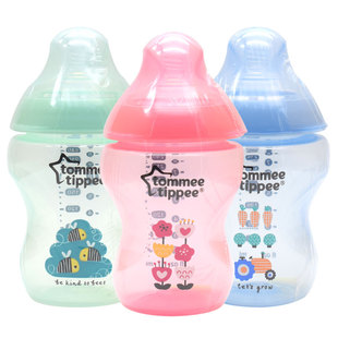 汤美天地 母乳自然 奶瓶 9安士 260ml 新生儿PP奶瓶防摔多色可选