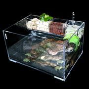 桌面生态鱼缸亚克力乌龟缸小型水龟，缸客厅水陆，造景缸带过滤免换水