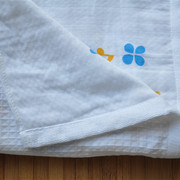 儿童纯棉纱布浴巾新生儿宝宝盖毯包被蜂巢毛巾被婴儿浴巾120140