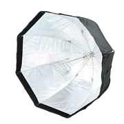 120cm机顶灯伞式柔光箱反射式 机顶闪光灯八角柔光罩便携灯罩