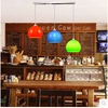 彩色餐厅吊灯 简约创意单头吧台水果超市网吧吊灯三头饭厅灯具