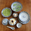 釉下彩复古日式陶瓷盘子菜盘圆盘调味碟米饭碗手工粗陶海浪纹食器