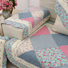 田园拼块韩版纯棉布艺绗缝夹棉沙发垫客厅组合沙发坐垫防滑茶几垫