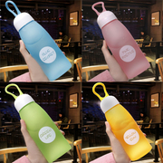 儿童水杯子塑料便携防摔磨砂小学生韩国清新可爱韩版创意潮流水瓶