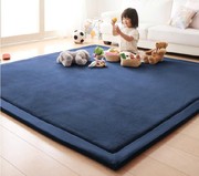 加厚珊瑚绒地毯家用客厅卧室床边榻榻米地垫可折叠儿童宝宝爬行垫