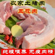 密云山区 新鲜农家土猪肉 纯粮食喂养 不注水五花肉 笨猪肉500g