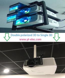商务3D偏光片 偏光3D设备 主动转被动式偏振转换镜通用DLP投影机