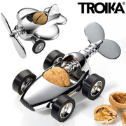 德国Troika 创意飞机剥壳器坚果钳 赛车核桃夹子不锈钢整粒剥摆件