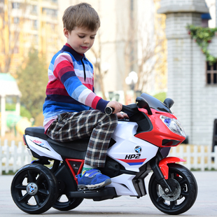 儿童电动摩托车宝宝三轮车，岁大号小孩，充电瓶玩具可坐遥控1-3-5-8