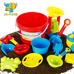 儿童沙滩玩具桶车沙漏池套装宝宝玩沙挖沙大号铲子戏水决明子