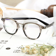 佐川复古眼镜框男黑框近视眼镜架板材全框眼镜圆形框架眼镜有度数