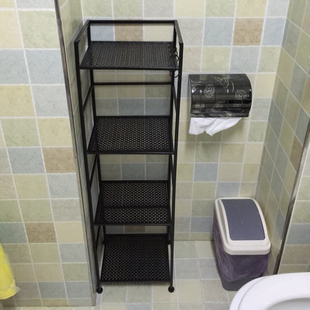 欧式卫生间置物架落地式浴室厕所层架洗手间毛巾架家用收纳架子