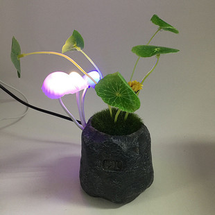 lled阿凡达蘑菇灯，智能光控床头灯，创意生日礼物小夜灯装饰摆件