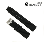 湘格里硅胶表带22mm 手表配件 针扣橡胶表带 防水防汗透气表链
