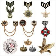 欧美英伦复古盾牌胸针勋章 西装男士徽章配饰 个性大气金属鹰胸章