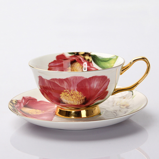 骨瓷欧式咖啡杯碟套装英式茶具茶杯家用陶瓷古典花茶杯创意咖啡杯