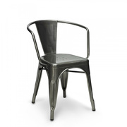 chair欧式现代椅时尚简约椅，咖啡椅工业靠背椅金属米兰设计师餐椅