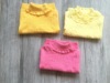 童装儿童女童纯棉线打底针织衫，毛线衣(毛线衣，)套头毛衣黄色粉色亏本