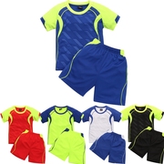 学校儿童足球服套装成人俱乐部短袖光板球衣定制印字号团购足球服