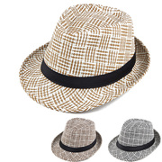 春夏季韩版草编爵士帽沙滩情侣，帽遮阳帽小礼帽男女通用夏凉帽子