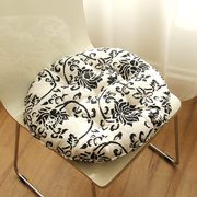 日式棉麻蒲团垫榻榻米圆形坐垫，椅垫加厚布艺餐垫，板凳藤椅软垫子