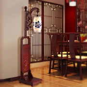 中式落地灯客厅茶几仿古典实木艺卧室书房陶瓷个性中式立式台灯具