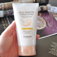 韩国进口eggwhiteporefoamskinfood清洁收缩毛孔洗面奶