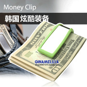 GVME金属不锈钢钱夹便携钞票夹男女式夹 票据夹商务钱包男士钱夹