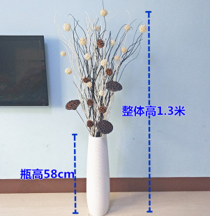 插花云柳干枝天然树枝装饰 客厅落地玄关隔断橱窗干枝装饰花干花