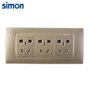 Simon西蒙118型开关插座面板52系列九孔墙壁电源插座